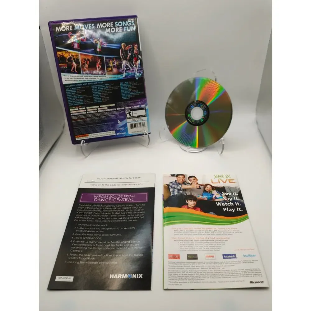 Dance Central 2 (Xbox 360 Kinect) CIB W/ Manual